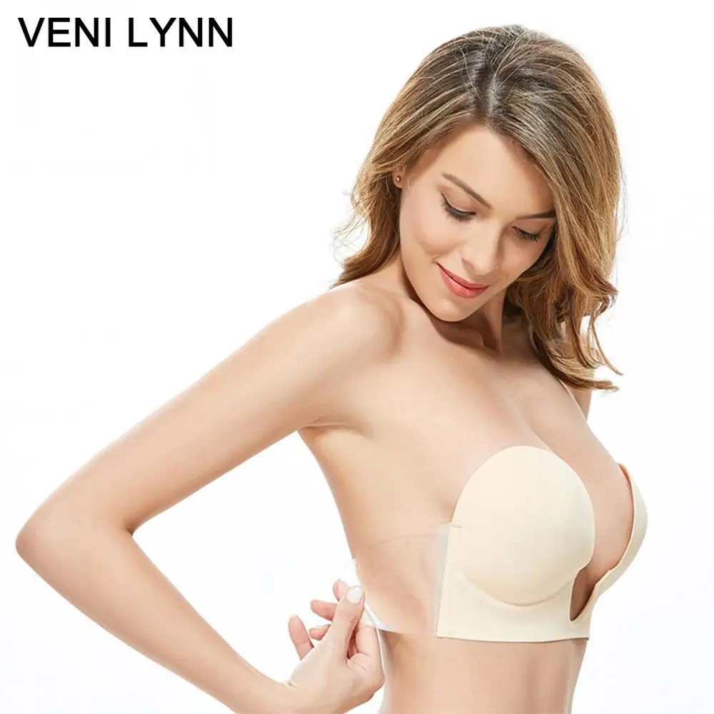 VENI LYNN сексуальные u образные атласные силиконовые гелевые женские глубокие