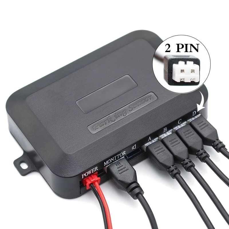 4 Sensors 22mm LCD Backlight Display Car Parking Sensor Reverse Backup Radar Ultrasonic Detector Parktronic 6 Colors