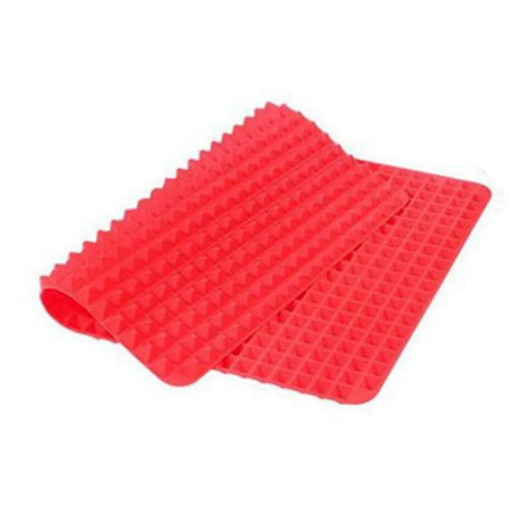 Home Use Red Pyramid Bakeware Pan Nonstick Silicone Baking Mats Pads Moulds Cooking Mat Oven Baking Tray Sheet Kitchen Tools 7