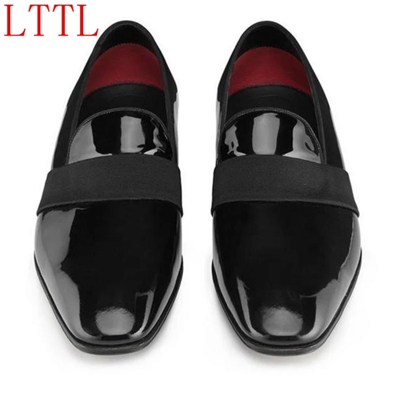 sapato de couro envernizado