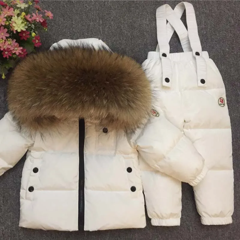 

-30Degrees Russia Winter Ski Jumpsuit Children Clothing Boys 2019 children's clothing sets girls clothes for jacket kids