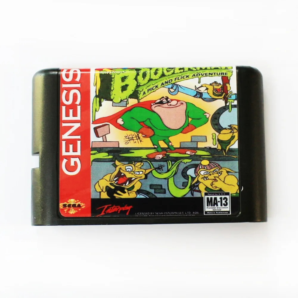 Boogerman A Pick And Flick Adventure 16 бит MD игровая карта для Sega Mega Drive SEGA Genesis|16 bit|md game16 bit md |