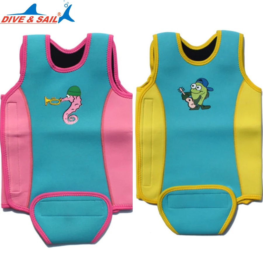 Dive&Sail Infant Swimwear Vest Neoprene Warm Infant Baby Swim Toddler