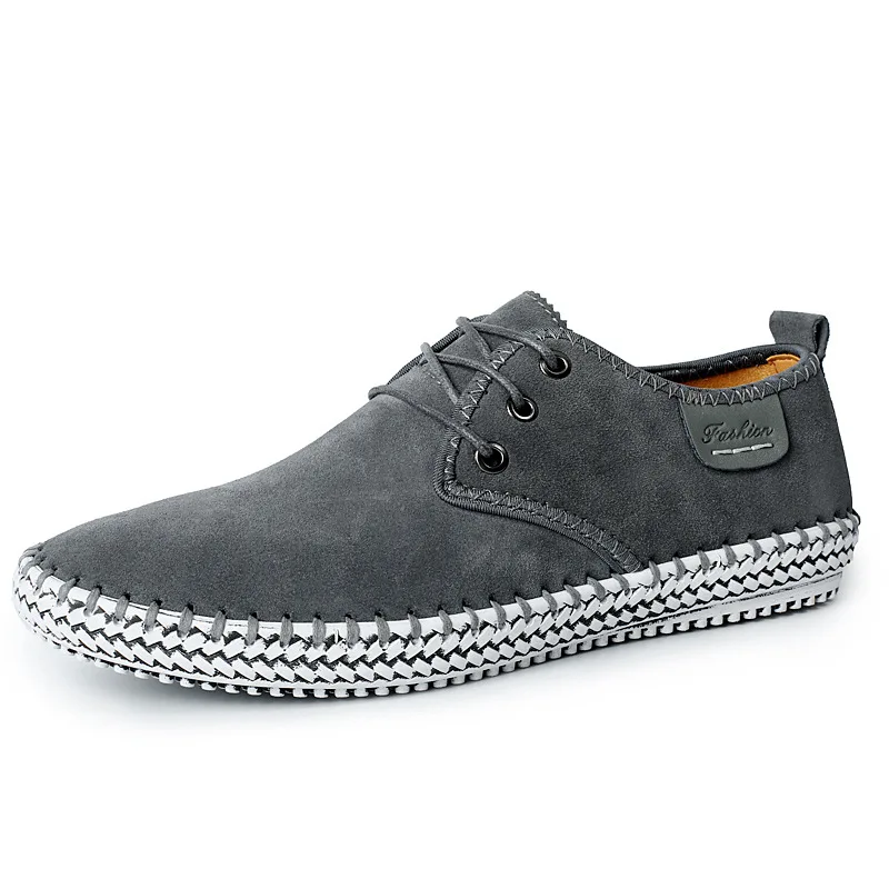 

Moccasins Men 2019 New Brand Summer Solid Causal Lace Up Shoes Men Loafers Genuine Leather Moccasins Men Driving Shoes