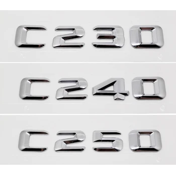 

For Mercedes Benz C Class 190E W201 W202 W203 W204 W205 C230 C240 C250 Trunk Rear Emblem Badge Chrome Letters Car Styling