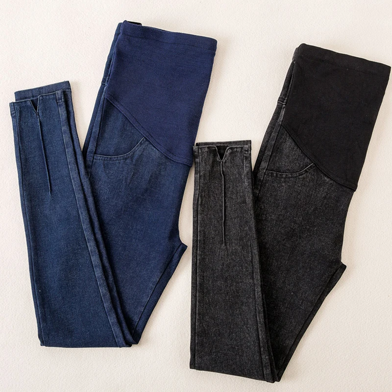 

New Maternity Jeans Fashion Elastic Pants For Pregnancy Jeans Belt Pants Maternity Clothes For Pregnant Women Mama Trousers