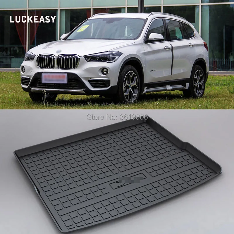 LUCKEASY For BMW X1 2016 18 Non Slip Waterproof 3D TPO Trunk Boot Cargo