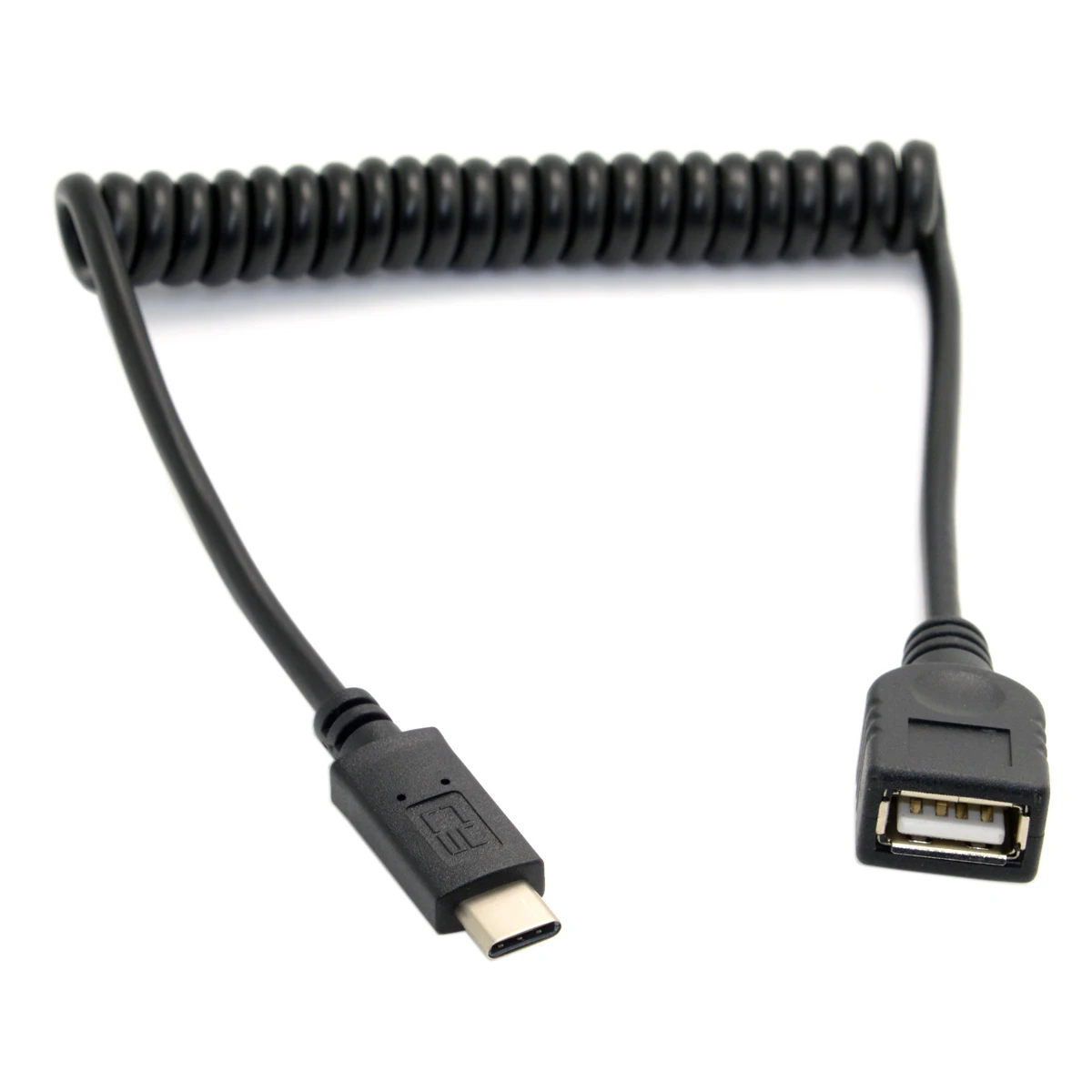 Jimier USB C 3 1 Type к 2 0 A Женский OTG растягивающийся кабель для передачи данных планшета