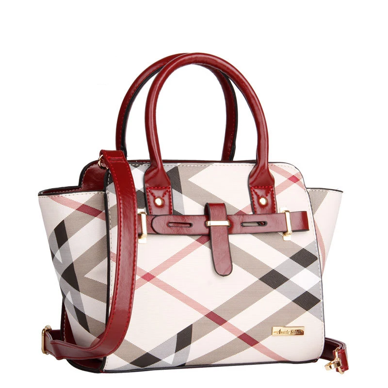 

Women European and American luxury PVC Handbag Lady palid zipper square Shoulder Bag Female grid Wings Crossbody Bags 335