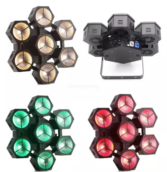 

2019 New 7*40W RGBW 4IN1 COB LED DJ Strobe Light 7 Eyes Strobe LED Light DMX Indoor Beam Stage Light
