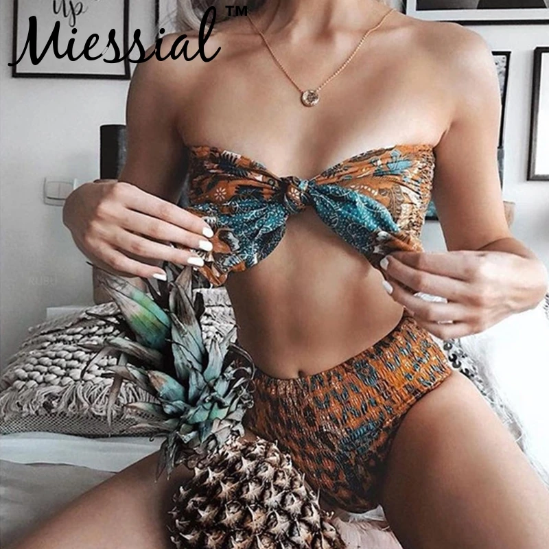 Женский Короткий комбинезон Miessial винтажный пляжный с высокой талией зимний из