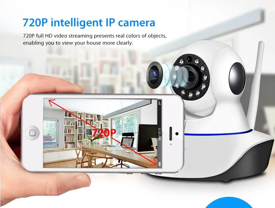 Smart Home Guard Wireless/Wired IP CAMERA 720P/960P WIFI Home Security CCTV Surveillance Camera P2P Infrared Night Vision