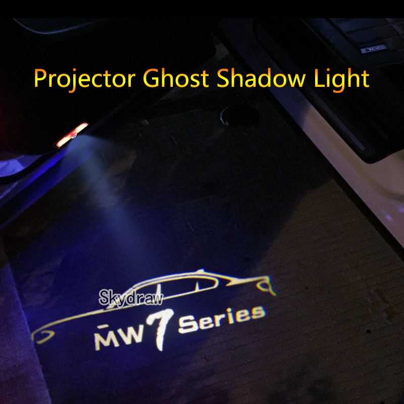 2 шт./компл. для BMW серий 7(2003-) G11 G12 F01 F02 F03 F04 E65 E66 автомобиля светодиодный Дверь Добро пожаловать Светильник проектор Ghost Shadow светильник
