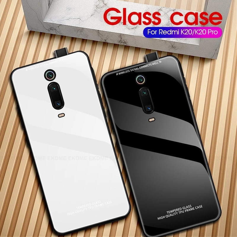 

Tempered Glass Case For Xiaomi Mi9 SE Mi9 Glass Soft TPU Frame Back Cover For Xiaomi Redmi 7 7A K20 Note7 Pro Note5 Note6 Pro