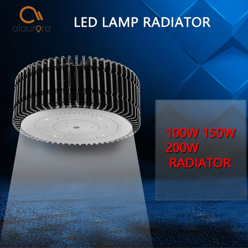 

1pcs Heatsink Aluminum Base Radiator For 100W 150W 200W High Power LED Fins Cooler UFO Round PCB Radiator LED Lamp DIY No Fan