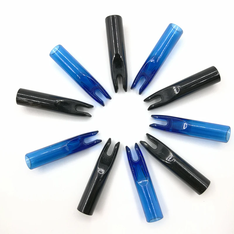 24pcs/lot OD 6mm Arrow Nock Archery Carbon Fiberglass Arrow Nocks