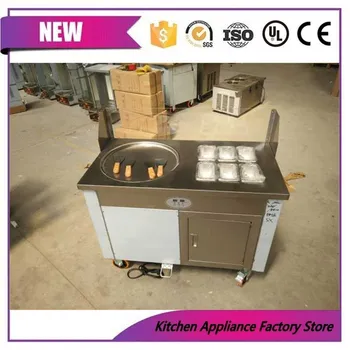 

1 + 6 tanks square pan fried ice cream roll machine with 50cm CNF Toronto