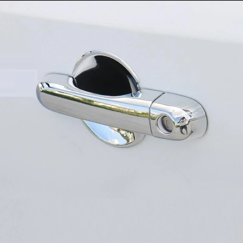 

Car Automobile Decorative Chromium Handle Door Exterior High-grade Protecter Bright Sequins Accessory 18 19 FOR JEEP Renegade
