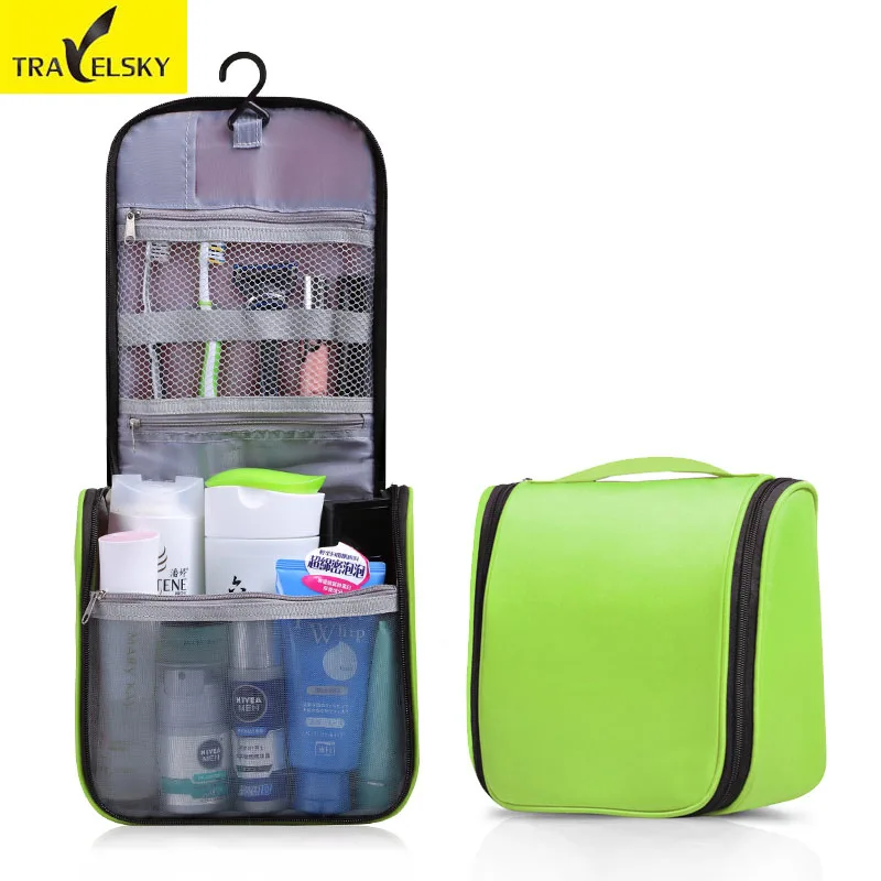 Hot Sale 2017 New 2pcs/set Easy Packing Large Capacity Ladies Wash Bag
