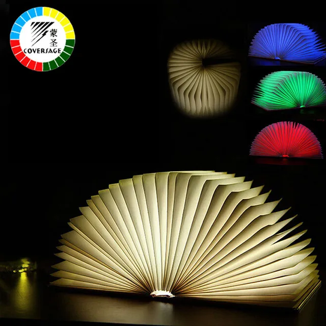 Coversage Novel Book Night Light Led Four Colors Table Lamp Coversage Novel Book Night Light Led Four Colors Table Lamp Bedroom Children Kids Baby Sleeping
