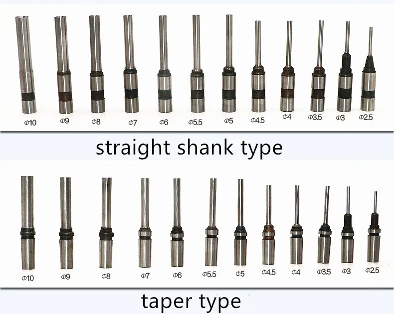 Комплект из 3 предметов, с коническим отверстием производства полое сверло D2.5mm D4.5 D5.0mm D5.5mm D6.0mm D7.0mm D8mm D9mm сверло для бумаги для пробивки, шина заточного станка