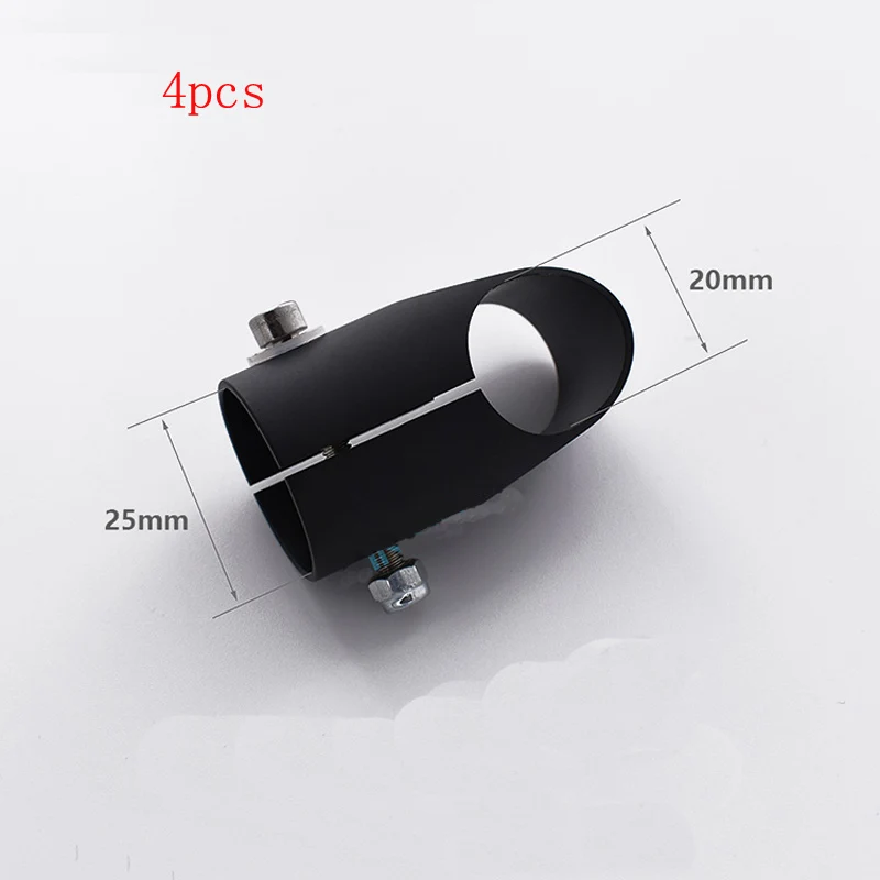 4pcs Aluminum 25 20mm Three Carbon Fiber Tube Joints Landing Gear Links