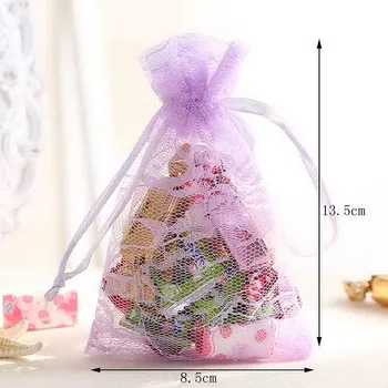 

13.5*8.5cm Wedding Candy Bags Gift Bags Fashion Color Bags For Party 100pcs