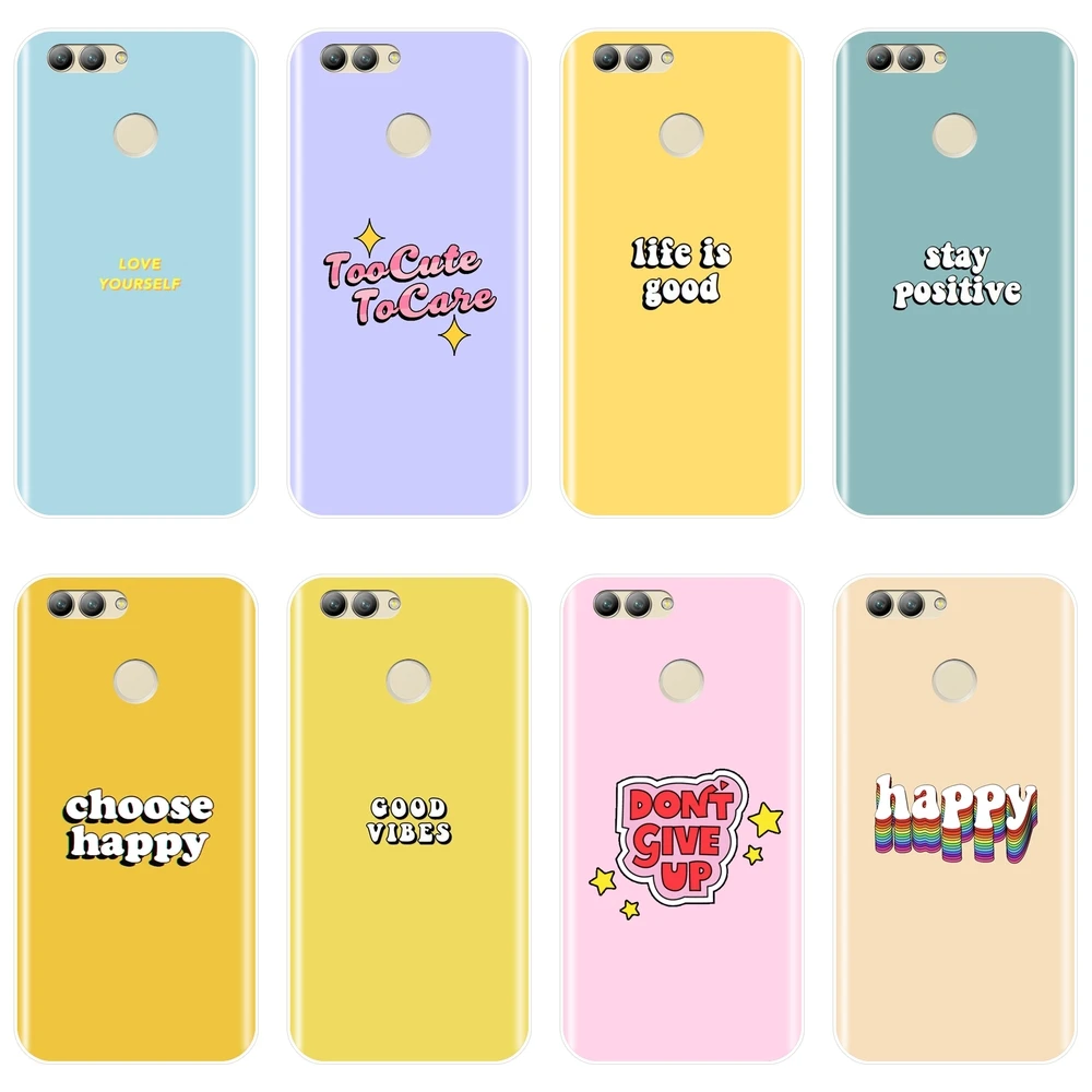 

TPU Back Cover For Huawei Nova 2i 3 3I 3E 2 Lite Plus Soft Silicone Yellow Quote Case For Huawei Nova Smart Lite 2017 Phone Case
