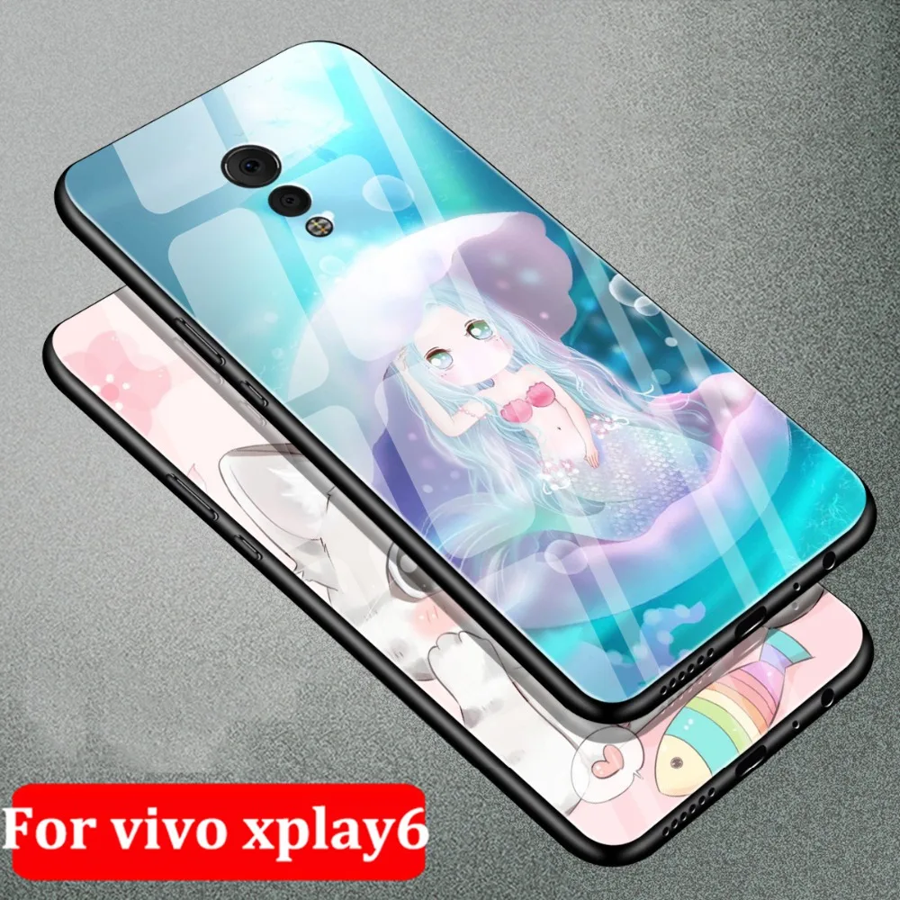 5 46 &quotдля vivo xplay6 чехол для телефона милый из закаленного стекла xplay 6 Чехол