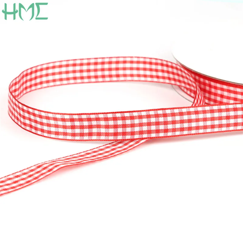 

Wholesale And Retail Red Lattice Ribbon 10 yards/lot For Gift Wrapping Home Decoration DIY hairbows dress accessory gift Crafts