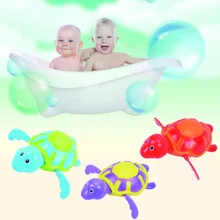 Bonito De Água Float Piscina De Água De Natação Brinquedos Brincadeira de Criança Relógio Enrolamento Up Tartaruga Educacional para As Crianças Brinquedos Do Banho Do Bebê(China)
