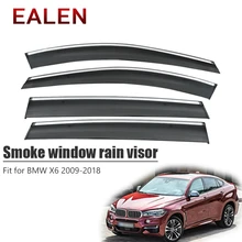 Ealen для BMW X6 2009 2010 2011 2012 2013 дефлекторы аксессуары 4 шт./1 Набор дыма козырек на ветровом стекле