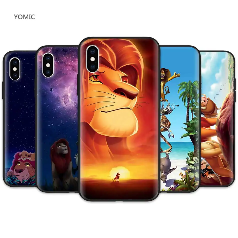 

Silicone Soft TPU Case Coque for Apple iPhone XR 7 8 6 6S Plus X XS MAX 5 5S SE mobile phone cover The Lion King