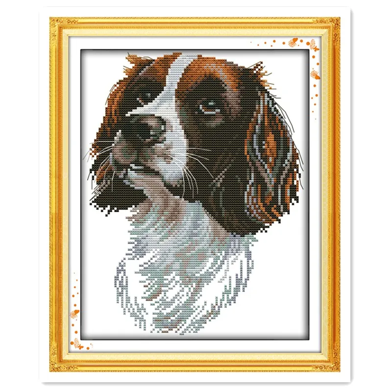 The Irish Setter DMC Cross Stitch Fabric 11CT Printed On ...