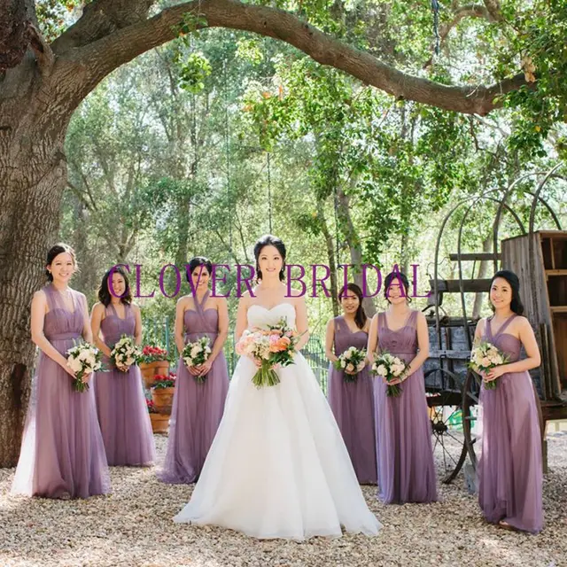 Vestidos De Novia Pastel Mismatched Purple And Lavender Bridesmaid Vestidos De Novia Pastel Mismatched Purple And Lavender Bridesmaid Dresses Vintage Vestido Festa Longo Beautiful