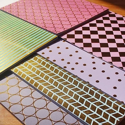 

Foil 230G Paperboard Book Titles Tags DIY Scrapbooking Decorative Craft Happy Planner/Card Making/Journaling Project