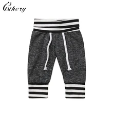 Cathery/Модная теплая одежда; Детские Стрейчевые брюки для маленьких мальчиков; полосатая хлопковая одежда для детей