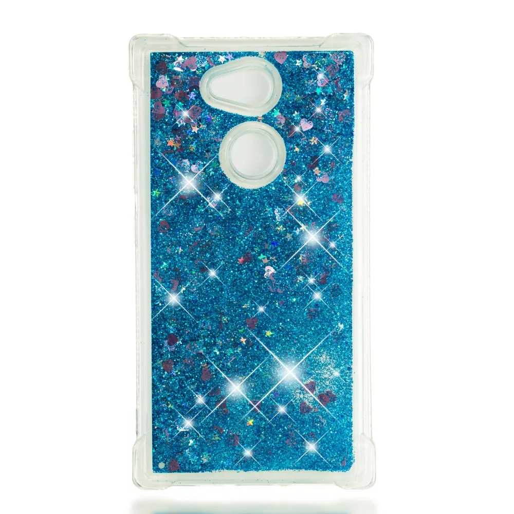 Shining quicksand TPU anti-fall Love Heart phone case is suitable for Sony Xperia L2 |