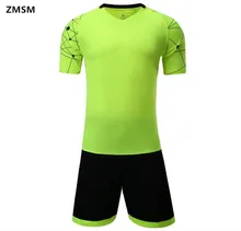 ZMSM Football Sets Men’s Soccer Jerseys survetement football 2017 Quick Dry training Uniforms customizable sportswear LT099