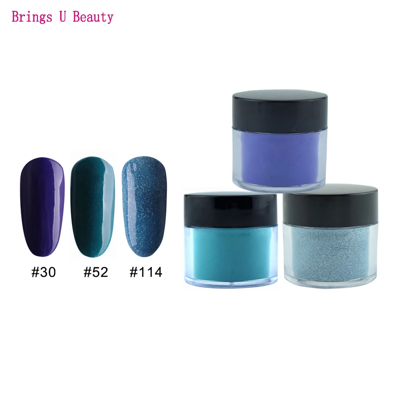 

Very Fine 3 in 1 10g/Box Dipping Powder Tool Kits Set Dark Set Colors fashionable to Use in Winter (3pots/set)