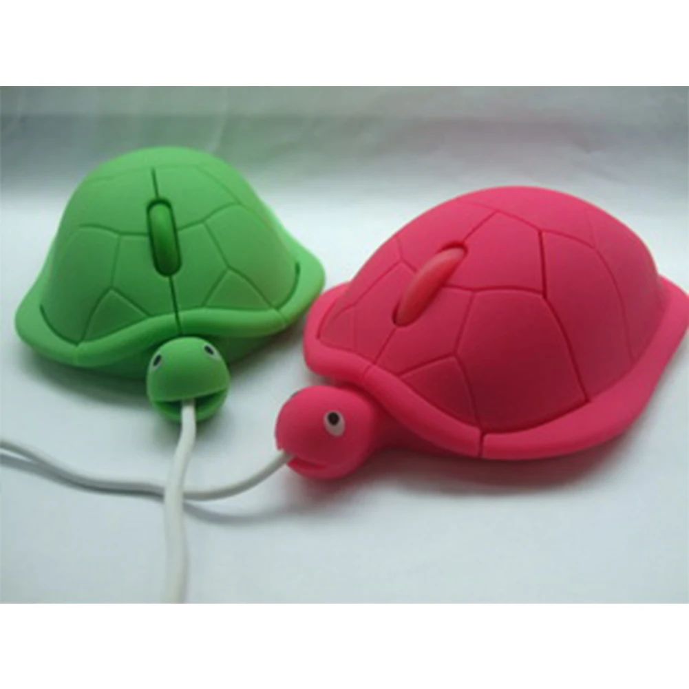 USB 2 0 1000 точек/дюйм 3D Проводная оптическая милый черепаха мыши Мышь для