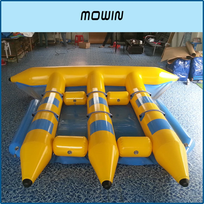 Sell 4/3.8 m water towed PVC inflatable flying fish boat, banana boat, water surfing boat, for crazy exciting water games