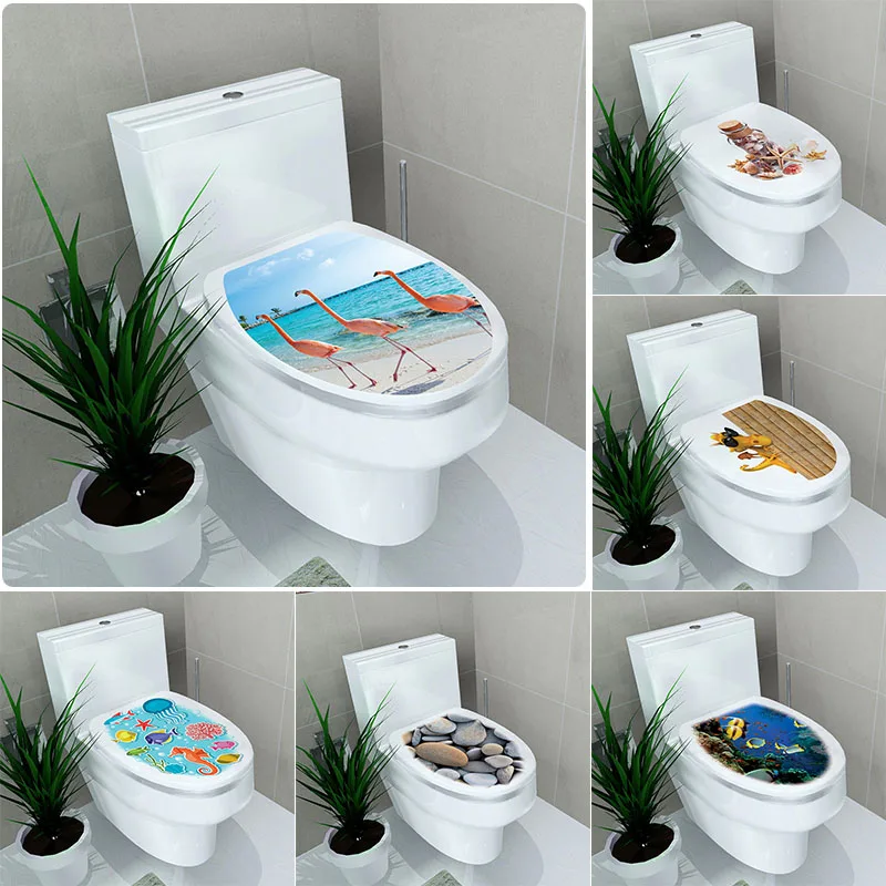

Cartoon Toilet Stickers Home Bathroom Accessories Stickers Muraux Home Decoration Wall Sticker