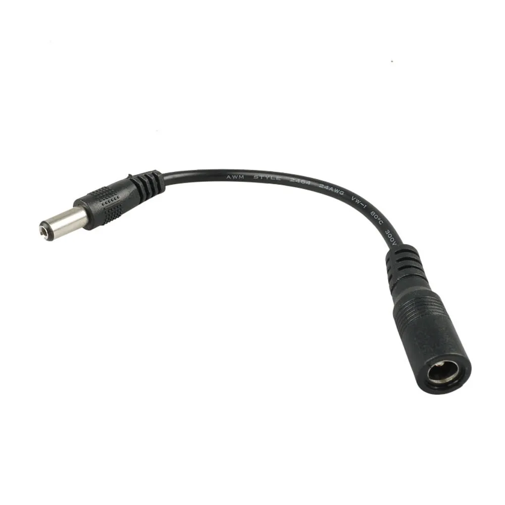  10Pcs Guitar Reverse Polarity Converter Lead Cable Black 173mm for Guitar Effect Pedal Keyboard Gui