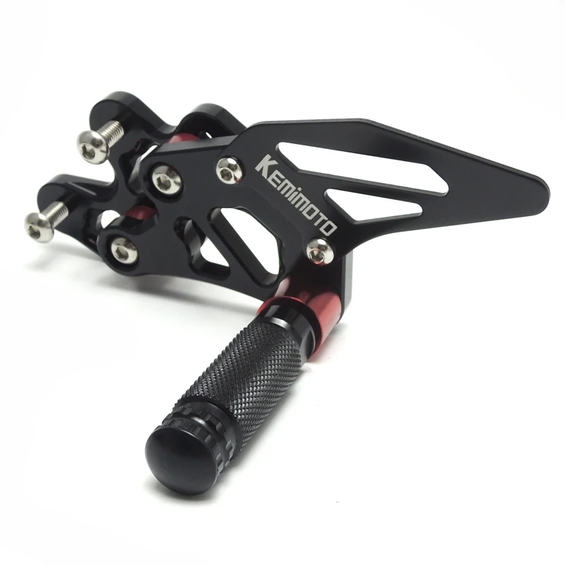 KEMiMOTO GSXR CNC Adjustable Rearsets Foot Rest Pegs For SUZUKI GSX-R 600  750 2006 2007 2008 2009 2010 GSXR600 GSXR750 (6)