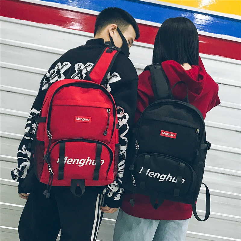 2017 Fashion School bag Waterproof Nylon Men Backpack Bag Women Mochila Escolar Travel Bag Rucksack Trekking Bag Menghuo Brand (60)