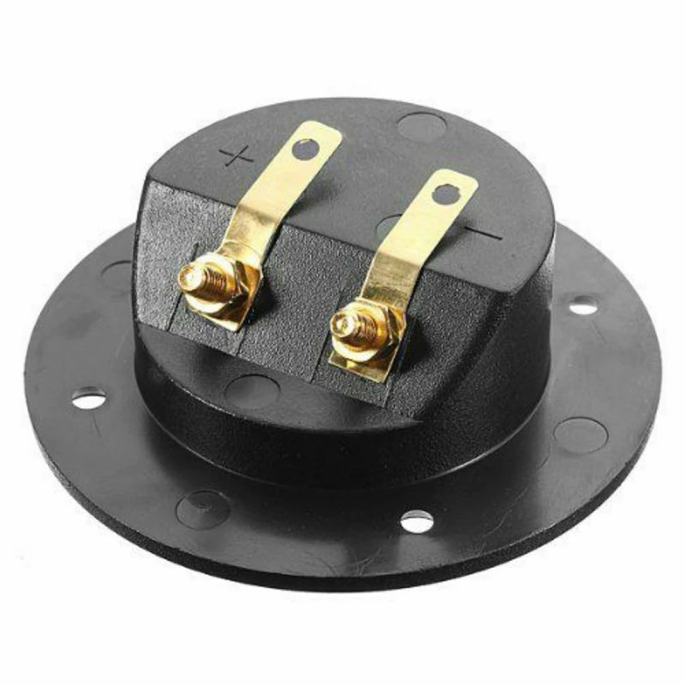 

2 pcs Subwoofer Speaker Box Terminal Round Cup Connector For 4mm Banana Plugs