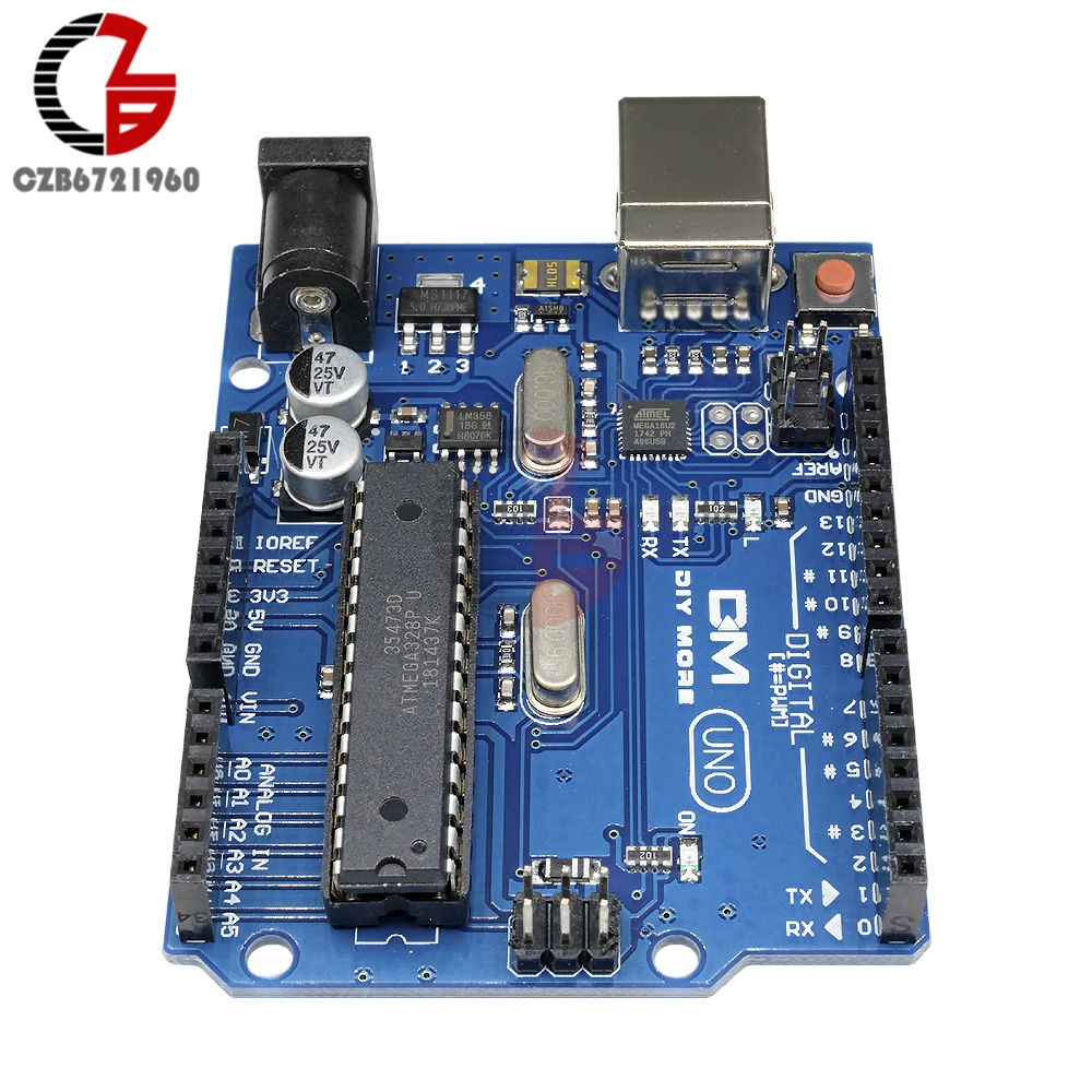 UNO R3 ATmega328P Mega328 макетная плата модуль CH340G CH340 плата ATMEGA16U2 зуммер микроконтроллер 3,3 В 5 В DC