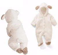 Newborn Baby Rompers Autumn Winter Warm Fleece Baby boys Costume Baby Girls Clothing Animal Overall Baby Jumpsuits 5
