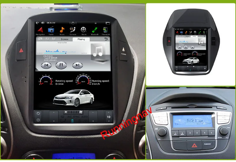 Clearance 10.4" Tesla Type Android  Fit HYUNDAI TUCSON IX35 2009 2010 2011 2012 2013 2014 -  Car DVD Player Navigation GPS Radio 1